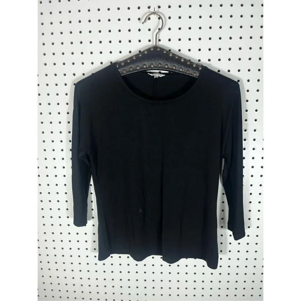 MaxMara long sleeve scoop neck top size medium